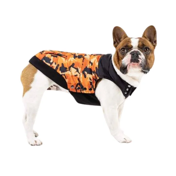 Canada Pooch Summit Stretch Orange Camo Dog Vest 12