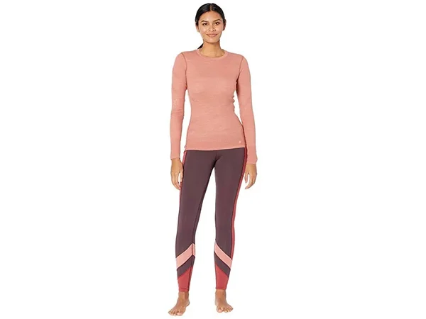 Smartwool Merino Sport Fleece Colorblock Tight - Women's Woodsmoke, S