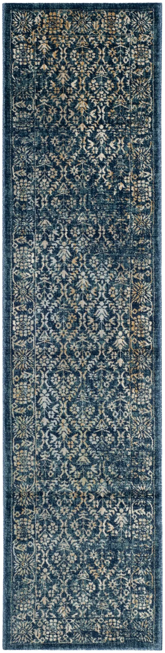 Safavieh Evoke EVK511A 2&0x22 x 12&0x22 Runner Navy - Gold Area Rug