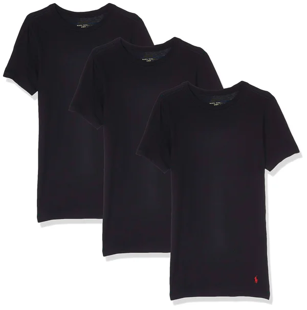 Polo Ralph Lauren Slim Fit Cotton T-Shirt 3-Pack, Men's, Size: XL, Black