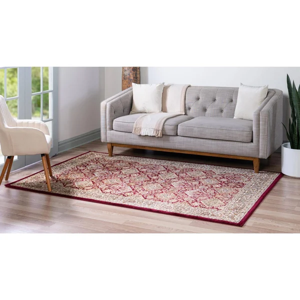 Unique Loom Voyage Red 5 ft. x 8 ft. Area Rug