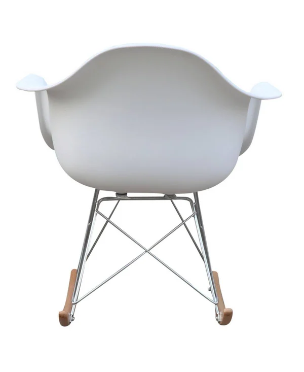 Fine Mod Imports Light Blue Rocker Arm Chair