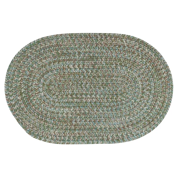 Colonial Mills Farmstand Seagrass Tweed Area Rug - 3& x 5& Oval - Green