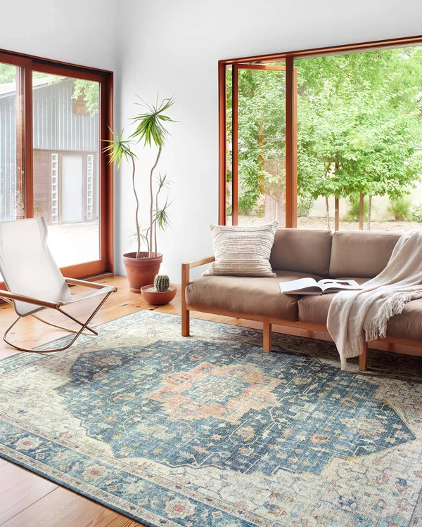 Loloi II Skye SKY-12 Ocean, Multi Rug, 6&0x22x6&0x22 - Round