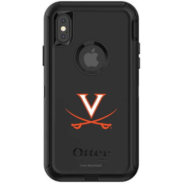 OtterBox Black Virginia Cavaliers iPhone X/XS Defender Phone Case