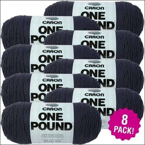 Caron One Pound Yarn Cape Cod, Multipack of 8