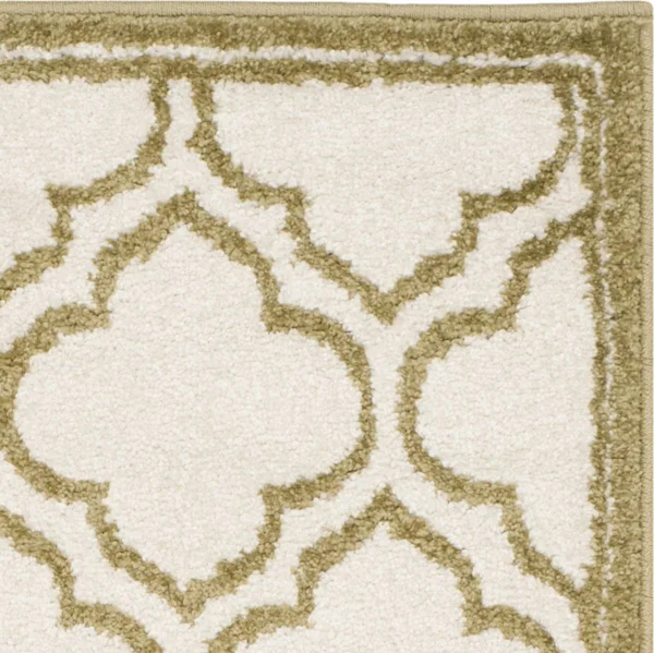 Safavieh Amherst Ivory & Light Green 7& x 7& Square Rug