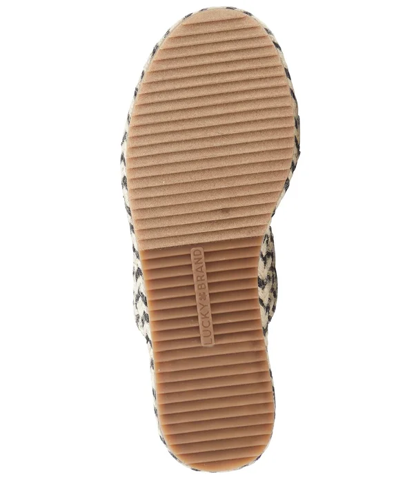 Women's Lucky Brand Decime Slide Sandal, Size 8.5 M - Black