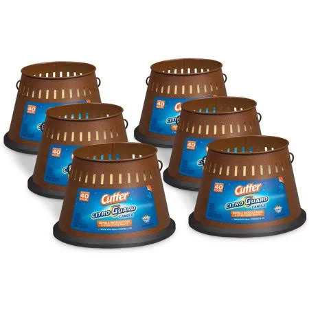 Cutter Citro Guard Candle, Triple Wick (6-Pack), Size: One Size