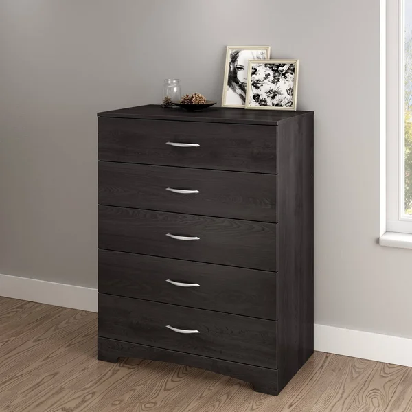 South Shore 3137035 Canyon 5-Drawer Chest - Grey Oak