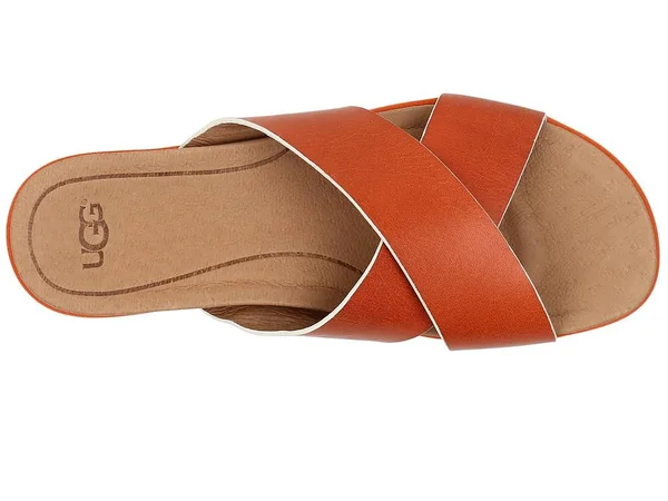 Women's Ugg Kari Slide - Size: 10 M, Fire Opal Leather