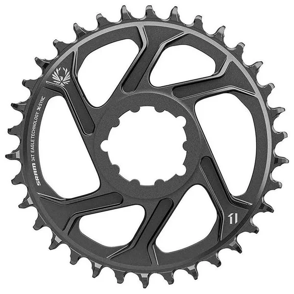 SRAM X-Sync 2 Eagle SL Direct Mount Chainring 34T 6mm Offset Black with Gray
