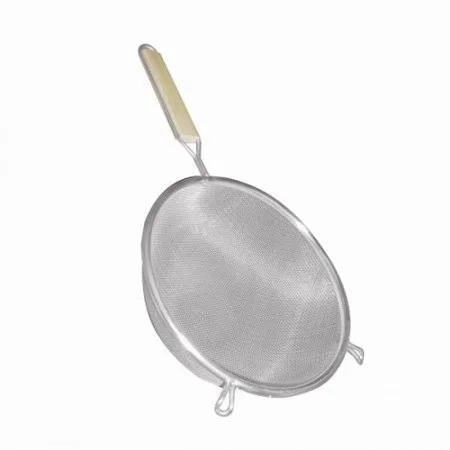 8x22 Wooden Handle Strainer/Single/Medium - 6 Packs