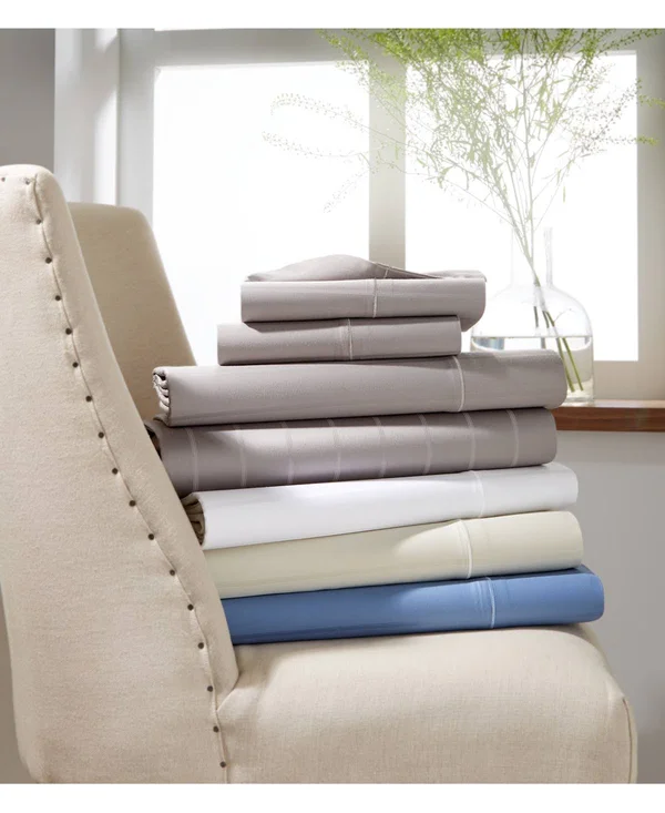 Charter Club Sleep Cool 4-pc Full Sheet Set - 400-Thread Count Egyptian Hygro Cotton, Created for Macy&s - Penguin Grey