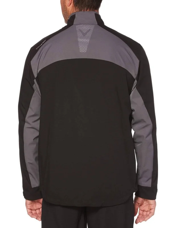 Callaway Men's Swing Tech 1/4 Zip Color Block Windshirt Size 3XL - Caviar