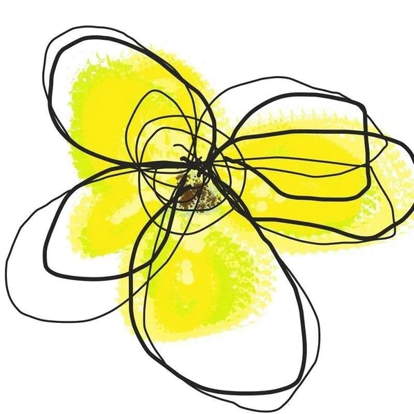 Easy Art Prints Jan Weiss's 'Yellow Petals Two' Premium Canvas Art - 30 x 30 - Classic Black Frame