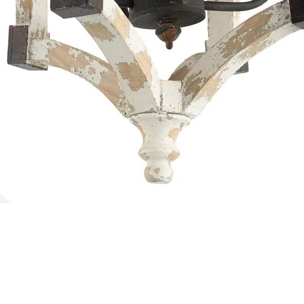 Au0026B Home Andreas Winged Chandelier - White