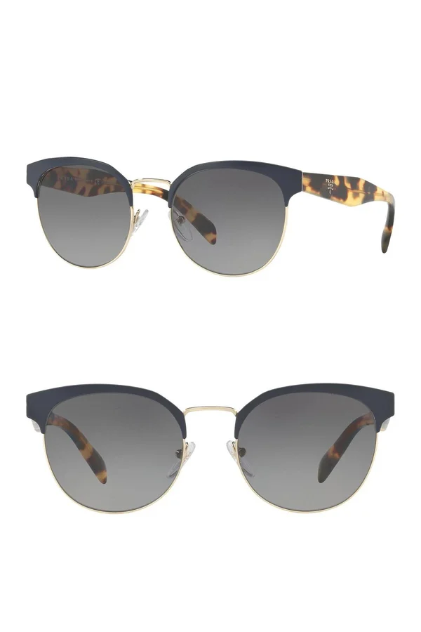 Prada PR 61TS Sunglasses - Blue/Pale Gold VH85W1 - Size 54