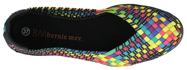 Bernie Mev Women's Catwalk Slip-On Flats Shoes - Black Multi