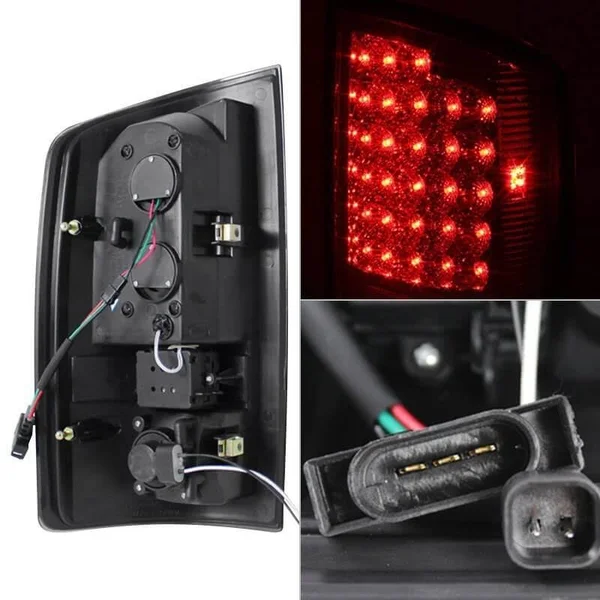 Xtune Dodge Ram 07-08 1500, Ram 07-09 2500/3500 LED Tail Lights Chrome ALT-JH-DR07-LED-C