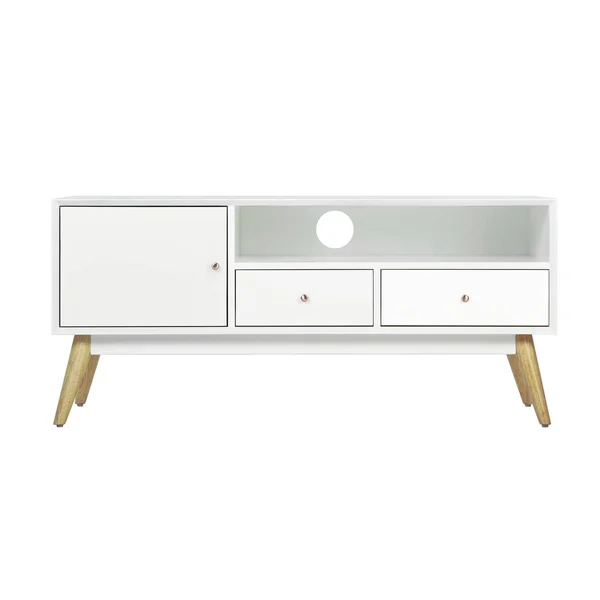 Elle Decor Lilou Media CONSOLE - French White