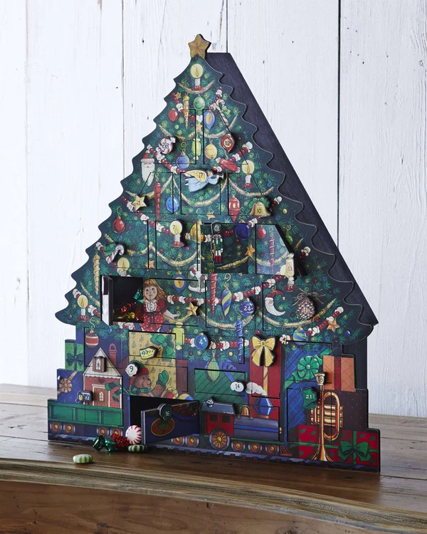 Byers& Choice Christmas Tree Advent Calendar