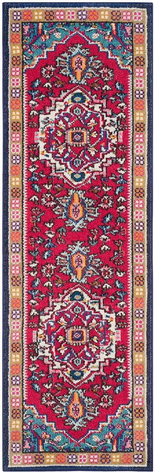 Safavieh Monaco Rug MNC207 Red - Turquoise, 2& 2x22 x 8& 0x22