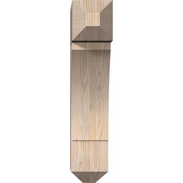 5 1/2x22W x 18x22D x 26x22H Thorton Craftsman Smooth BRACKET - Douglas Fir