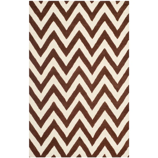 Safavieh Cambridge Dark Brown & Ivory 3& x 5& Rug
