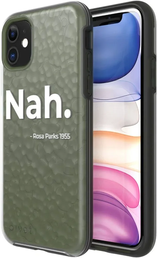Pivet - Glacier+ Pro Black History Month Nah Case for Apple iPhone 11 - Olive Green
