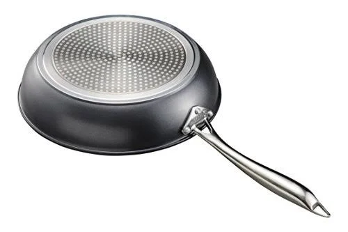 Kyocera 8in & 12in Ceramic Coated Nonstick 2 Piece Fry Pan Set, Black