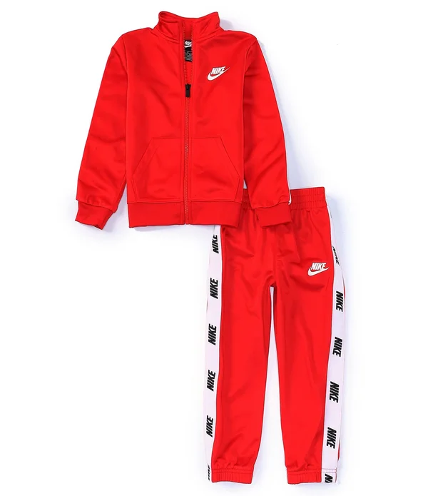 Nike Little Boys 2T-7 Logo-Taping Jacket Jogger Pant Tricot Set - 7
