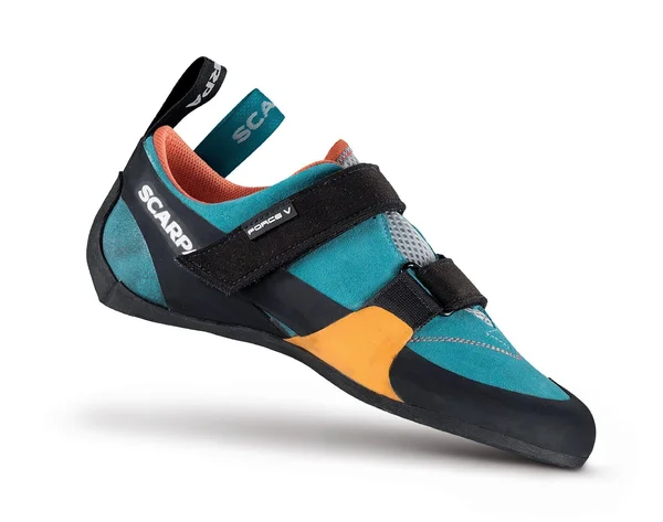 Scarpa Force V Blue-orange - Women Climbing Shoes (Size EU 41.5 - Color Icefall - Mandarin)