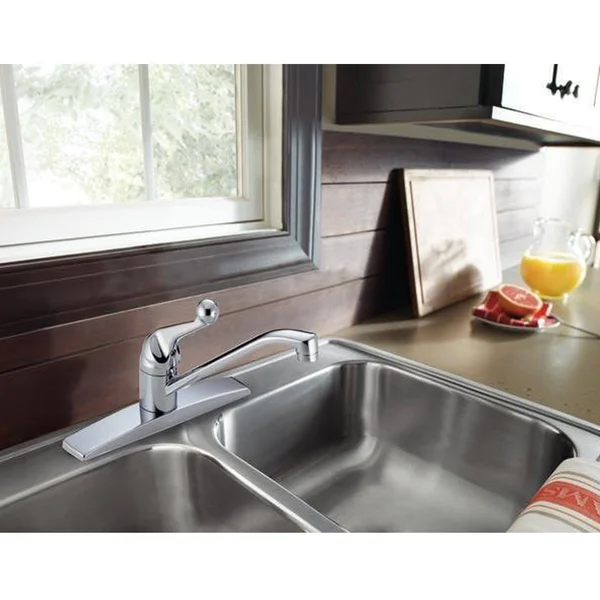 Delta 100LF-WF Classic Chrome Single Handle Kitchen Faucet