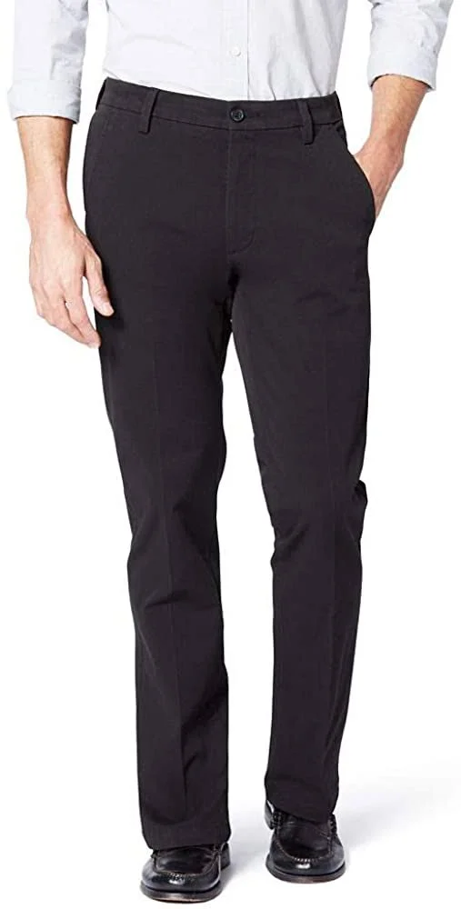 Dockers Men S Slim Fit Workday Khaki Smart 360 Flex Pants D1 - Black