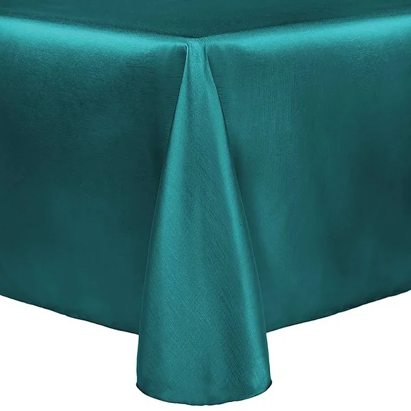 Ultimate Textile Majestic 70x22 x 104x22 Oval Tablecloth in Teal