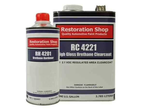 California Orange Gallon Low VOC Urethane Basecoat Clearcoat Car Auto Paint Kit
