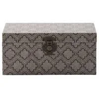 Brown Decorative Boxes - Blue, Brown, Multi-Color - Set of Three