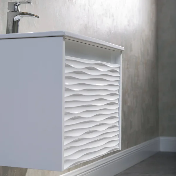 Contemporary White Floating Vanity Set (30 inch), Blossom