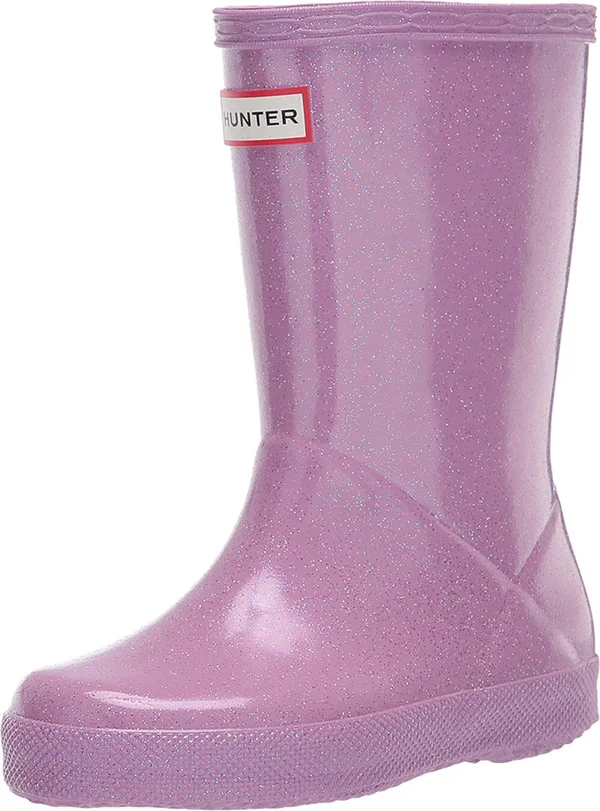 Hunter Kids First Classic Glitter Star Cloud (Toddler/Little Kid) Girls Shoes Sugar Kelp : 11 Little Kid M