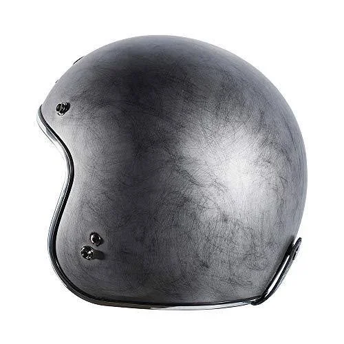 Torc Helmet T50 Route 66 3/4 Flat Black Flag, X-Small
