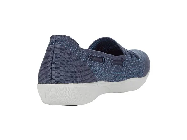 Skechers Women's Newbury St Easily Adored Vegan Slip on Sneaker, Navy