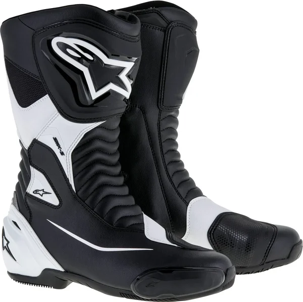 Alpinestars SMX S Motorcycle Boots Black/White 42