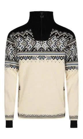 Dale of Norway Vail Weatherproof Sweater White, Men Casual Pullover (Size XL - Color Offwhite - Smoke - Navy - Blue)