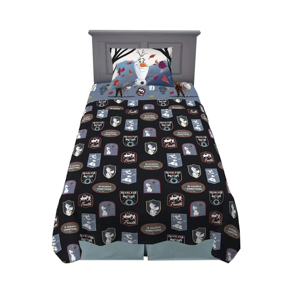 Franco Kids Bedding Super Soft Sheet Set - 3 Piece Twin size, Disney Frozen 2 Olaf