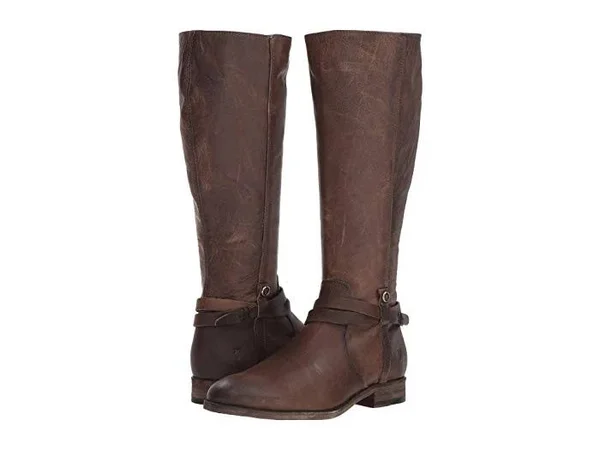 Frye Women's Melissa Belted Tall Boot Stone 8.5