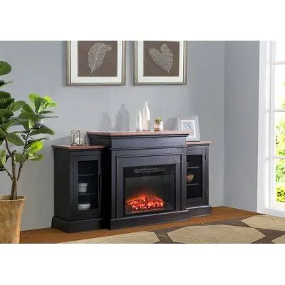 Eastham TV Stand for TVs Up to 78x22 with Electric Fireplace Included Canora Grey