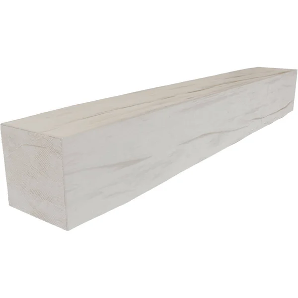 Ekena Millwork MANURW08X12X60UN 8x22H x 12x22D x 60x22W Riverwood Faux Wood Fireplace Mantel, Factory Prepped, Ready for Paint