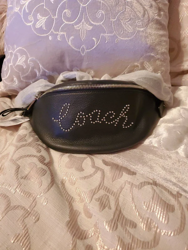Coach Script Belt Bag (Fanny Pack - Black) F88875