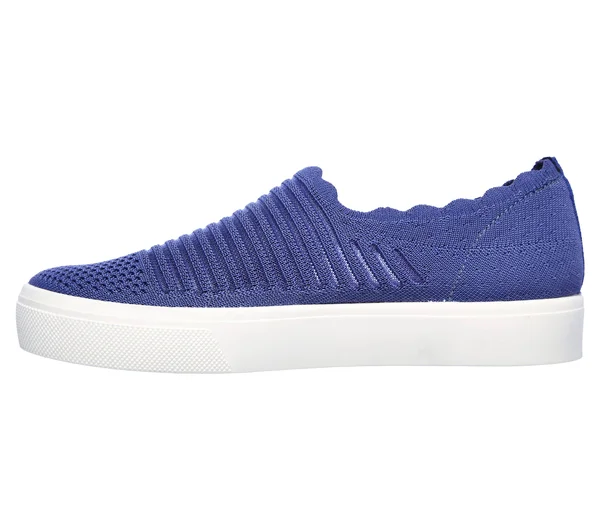 Skechers Women's Poppy Breezy Street Slip-On Sneaker, Blue
